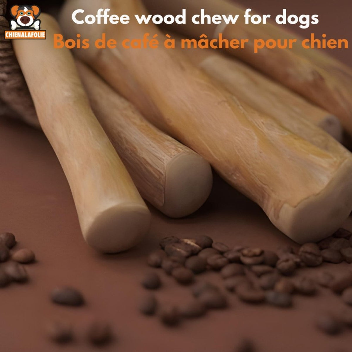 Bois de café à mâcher pour chien - coffee wood chew stick - M - Bâtons naturels - Chienalafolie