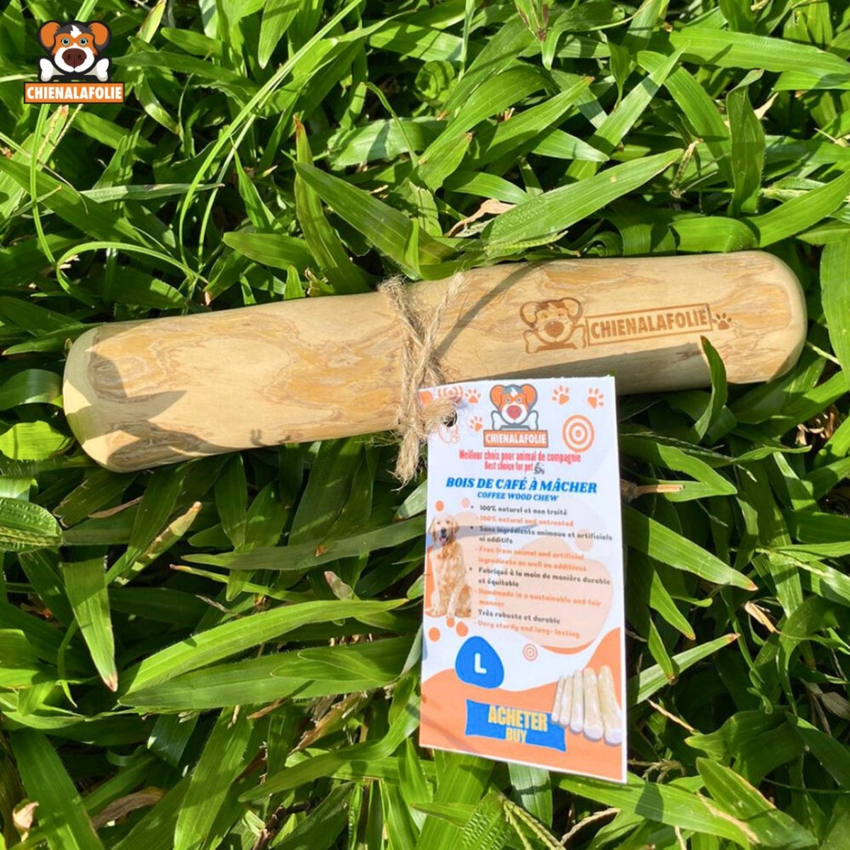 Coffee Wood Dog Chew Stick Size L
