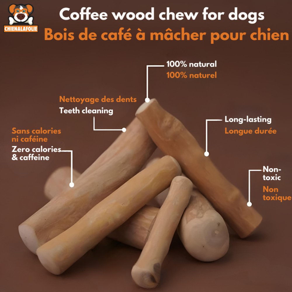 Bois de café à mâcher pour chien - coffee wood chew stick - M - Bâtons naturels - Chienalafolie