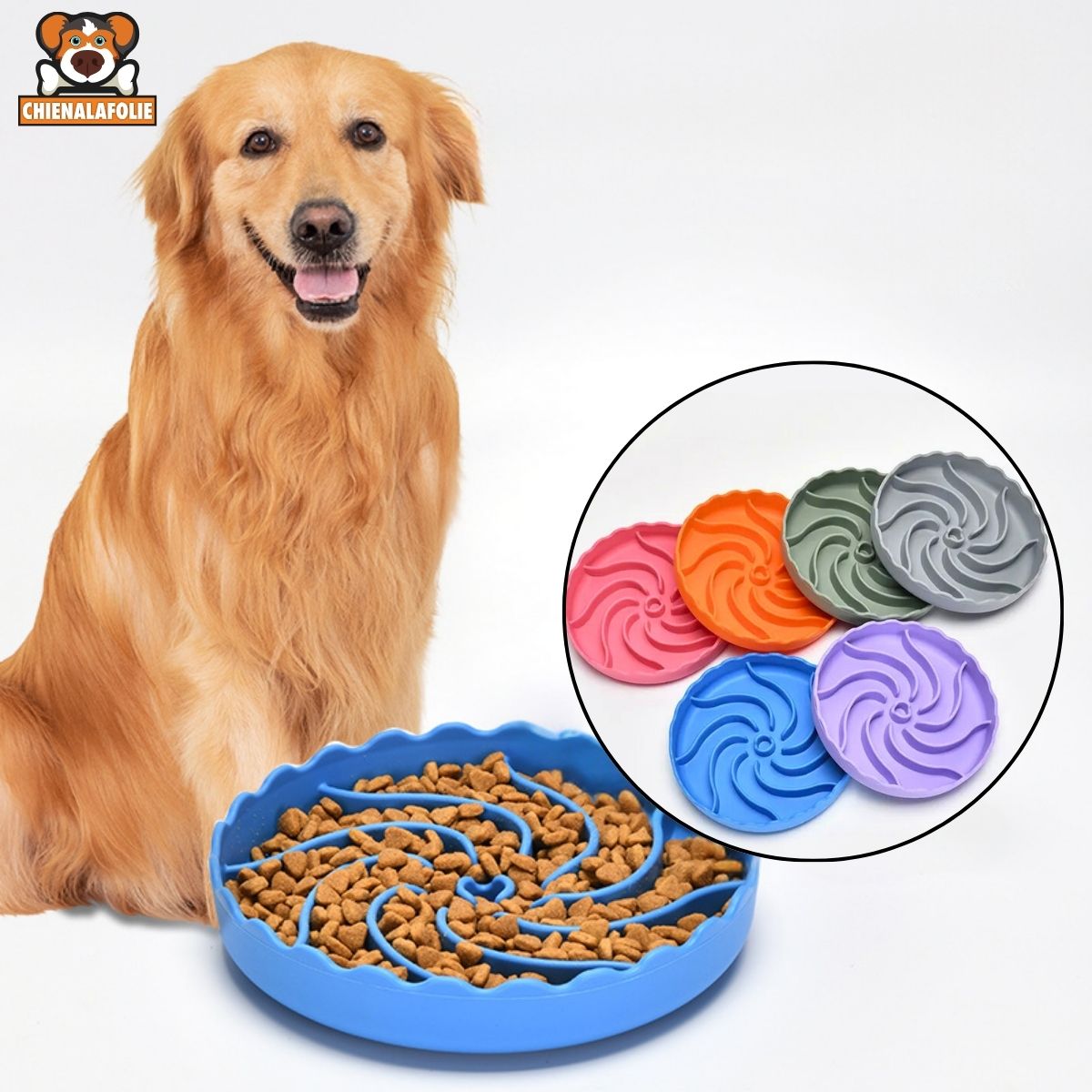 Bol Antireflux pour Chien - CJPB219113401AZ - Gamelles - Chienalafolie