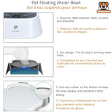 Bol d'Eau Flottant Anti - Débordement pour Animaux - CJGY102545401AZ - Abreuvoirs - Chienalafolie
