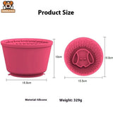 Bol pour Chien en Silicone Antidérapant avec Ventouses - CJMY208644201AZ - Gamelles - Chienalafolie