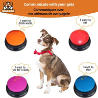 Bouton Enregistrement Vocal pour Chien - CJGY211121401AZ - Boutons enregistreurs - Chienalafolie