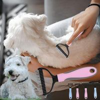 Brosse Anti Poils Pour Chiens Hairyclean - CJJJCWGY00462-Blue-7x17.5cm - Peignes et brosses - Chienalafolie