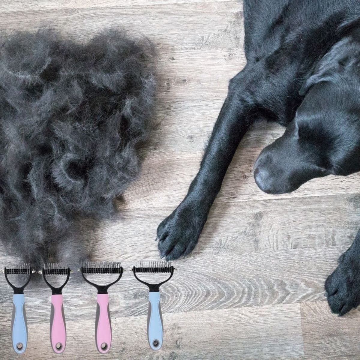 Brosse Anti Poils Pour Chiens Hairyclean - CJJJCWGY00462-Blue-7x17.5cm - Peignes et brosses - Chienalafolie