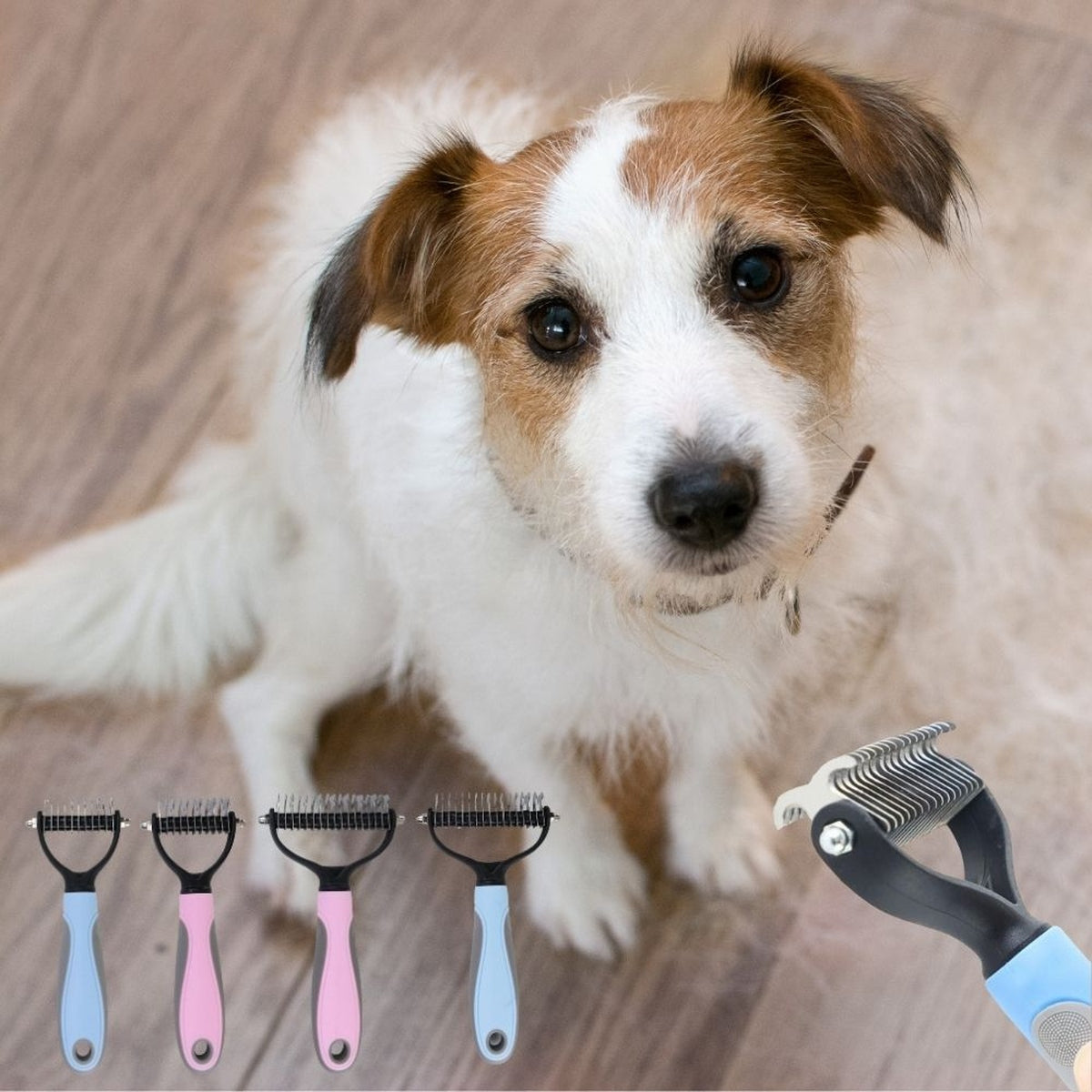 Brosse Anti Poils Pour Chiens Hairyclean - CJJJCWGY00462-Blue-7x17.5cm - Peignes et brosses - Chienalafolie