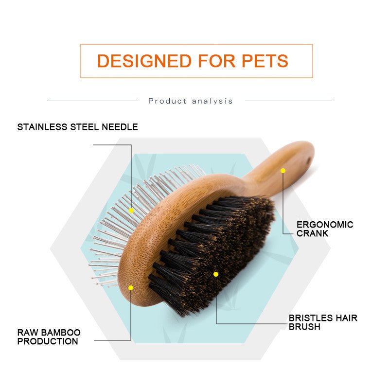 Brosse Double Face pour Chien et Chat - CJGY105293001AZ - Peignes et brosses - Chienalafolie