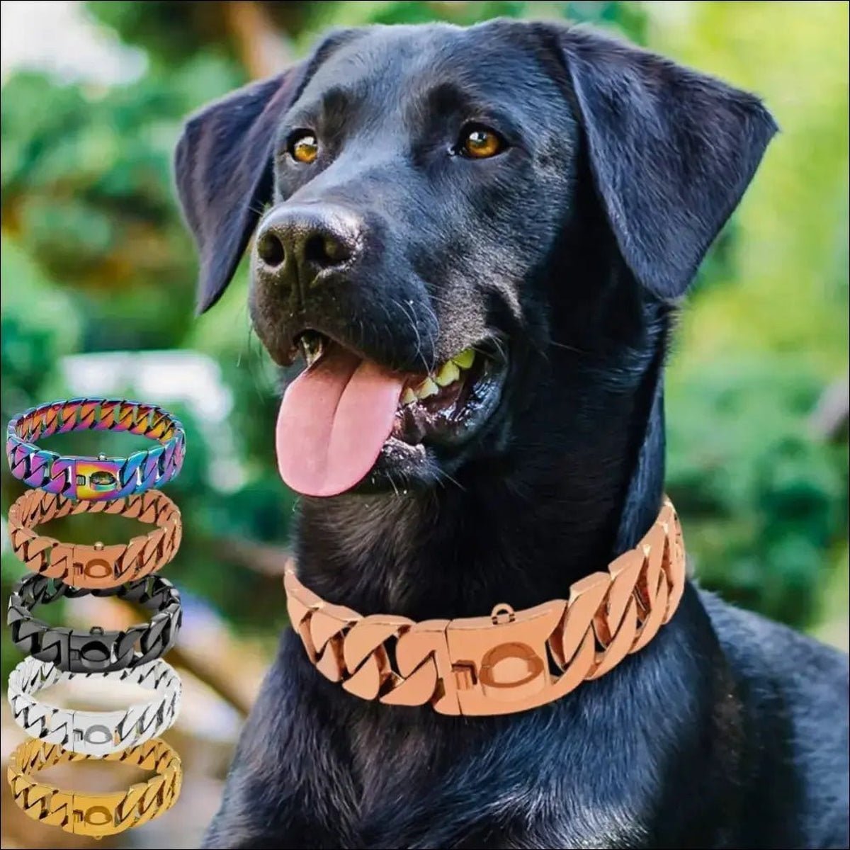 Colliers Robustes En Chaîne Pour Chien - 14:29#Gold;5:361386#14inch(35cm) - Colliers - Chienalafolie