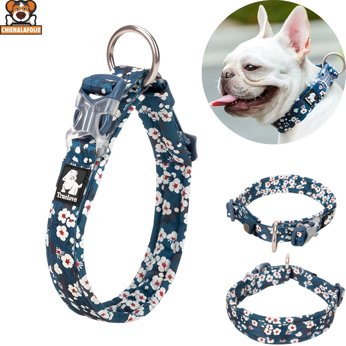 Ensemble Harnais, Laisse et Collier Floral Assortis - CJGX132385809IR - Harnais - Chienalafolie