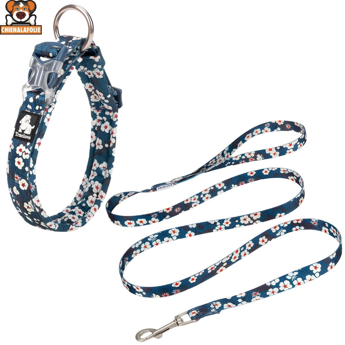 Ensemble Harnais, Laisse et Collier Floral Assortis - CJGX132385840NM - Harnais - Chienalafolie