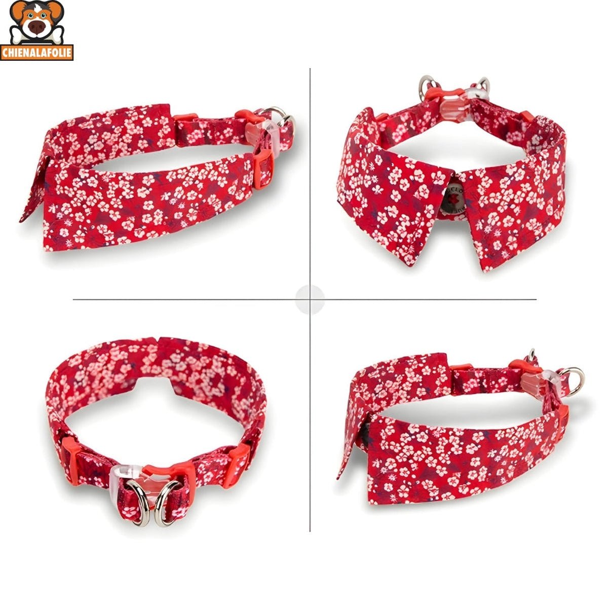 Ensemble Harnais, Laisse et Collier Floral Assortis - CJGX197350605EV - Harnais - Chienalafolie