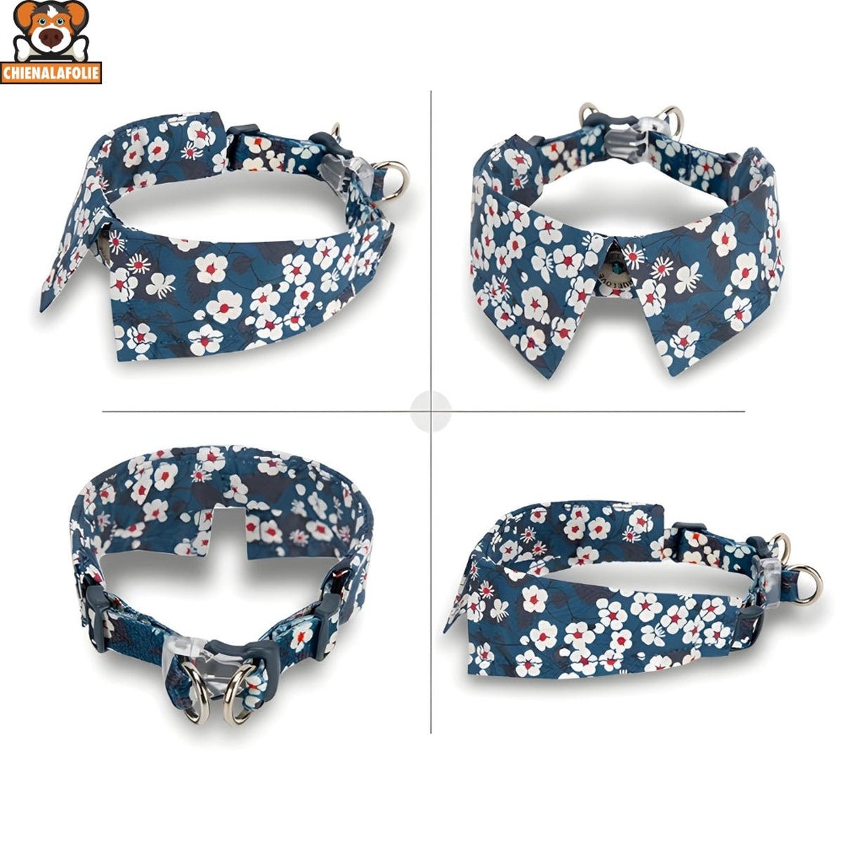 Ensemble Harnais, Laisse et Collier Floral Assortis - CJGX197350609IR - Harnais - Chienalafolie