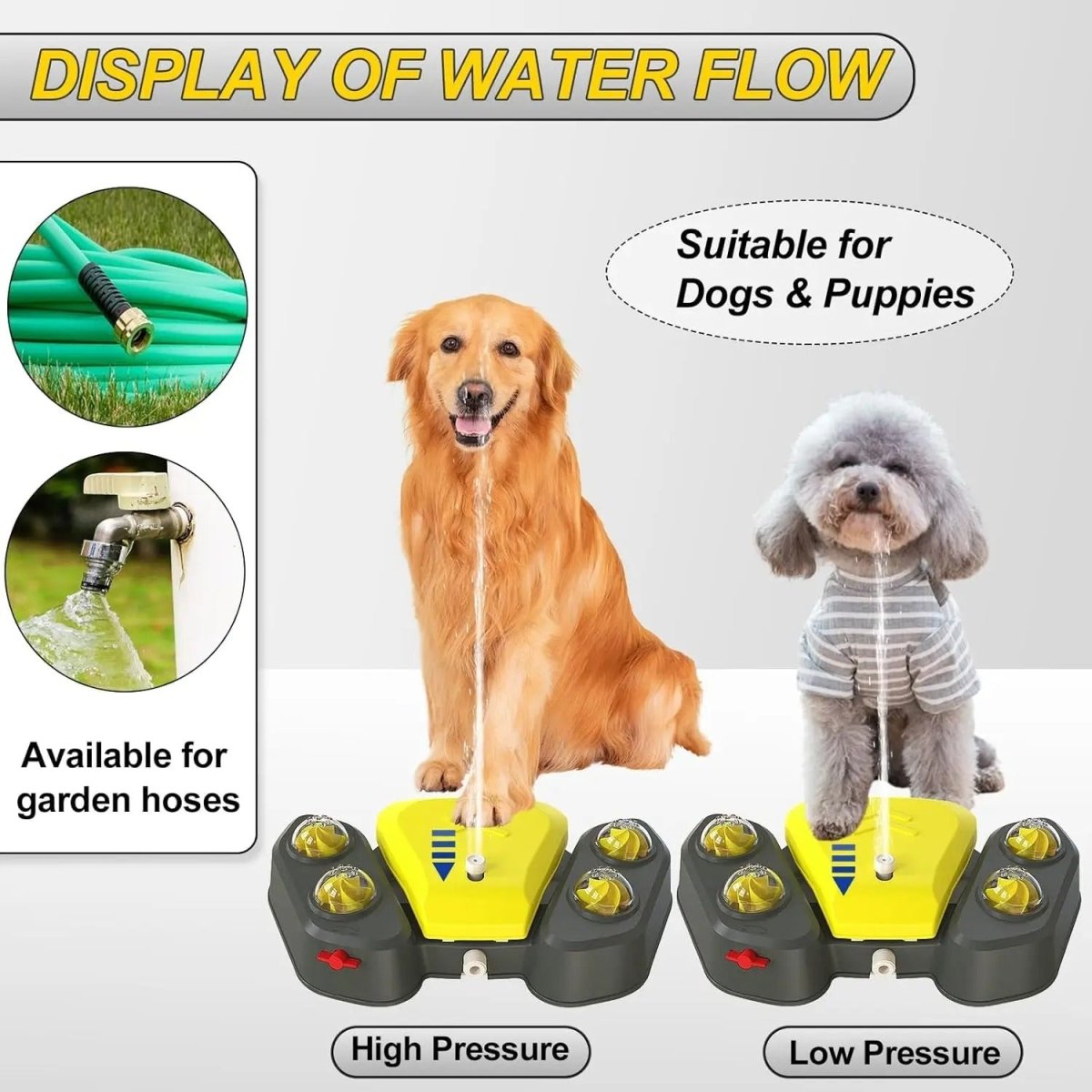 Fontaine Automatique Activée par la Patte pour Chiens - CJGY122373801AZ - Abreuvoirs - Chienalafolie