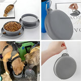 Gamelle Pliable Double pour Chiens - CJGY150855502BY - Gamelles - Chienalafolie