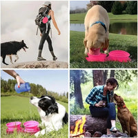 Gamelle Pliable Double pour Chiens - CJGY150855502BY - Gamelles - Chienalafolie