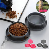 Gamelle Pliable Double pour Chiens - CJGY150855502BY - Gamelles - Chienalafolie
