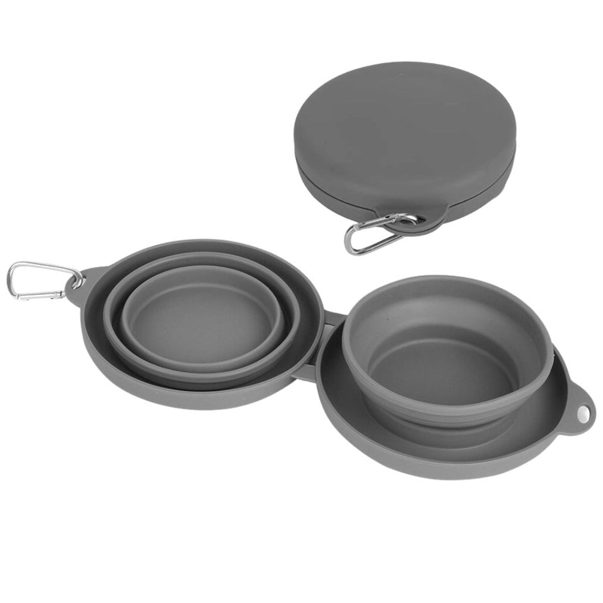 Gamelle Pliable Double pour Chiens - CJGY150855502BY - Gamelles - Chienalafolie