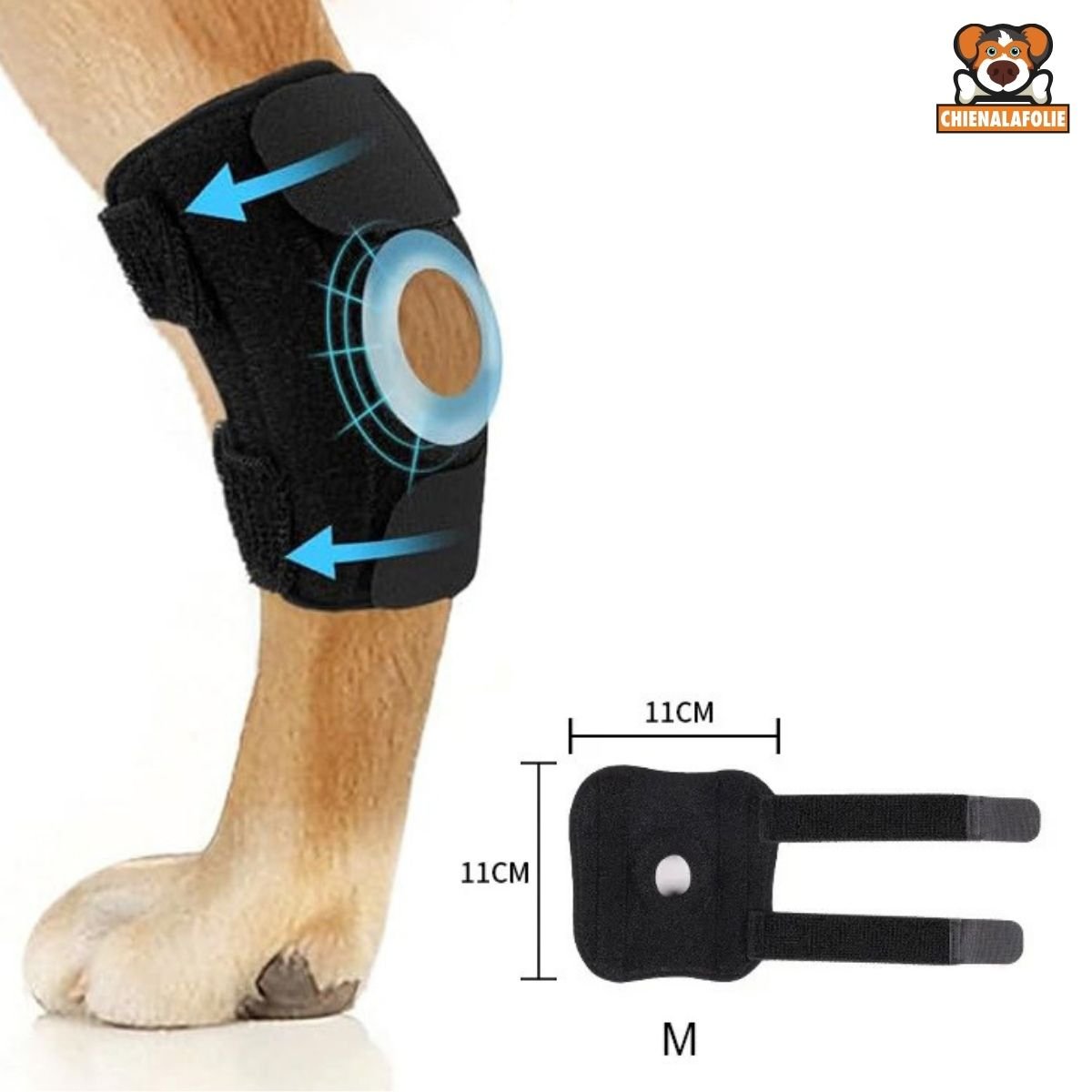 Genouillère pour Chien Protection Ligamentaire et Récupération - CJGY209196702BY - Genouillères - Chienalafolie