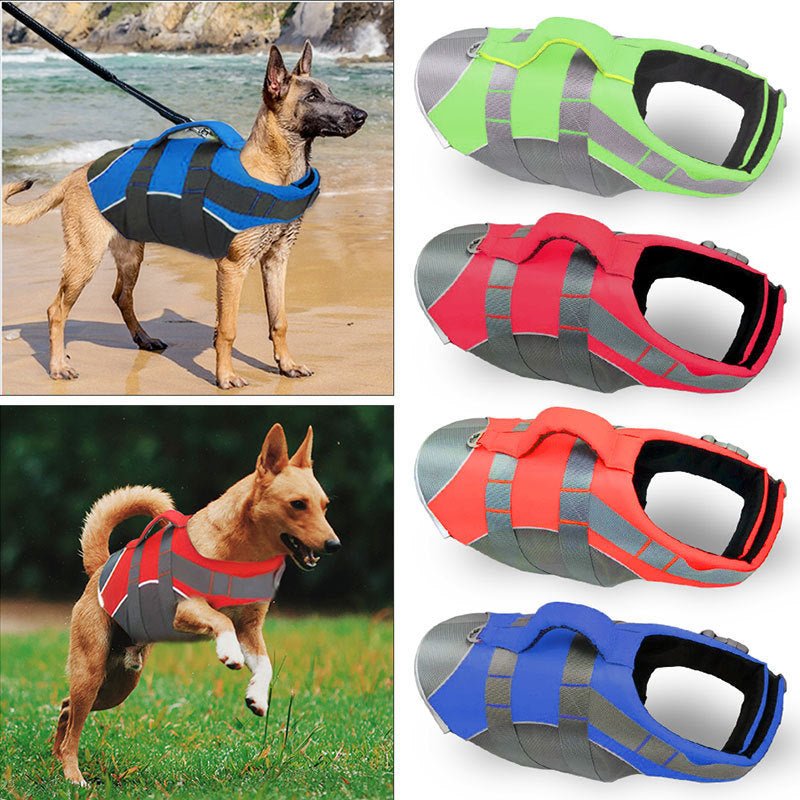 Gilet de Sauvetage pour Chien Réglable avec Bandes Réfléchissantes - CJJJCWGY01240 - Black - S - Gilets de sauvetage - Chienalafolie