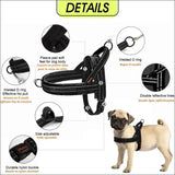 Harnais Anti - traction En Flanelle Pour Chien - CJJJCWGX00337 - Black - XS - Harnais - Chienalafolie