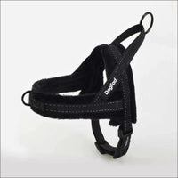 Harnais Anti - traction En Flanelle Pour Chien - CJJJCWGX00337 - Black - XS - Harnais - Chienalafolie