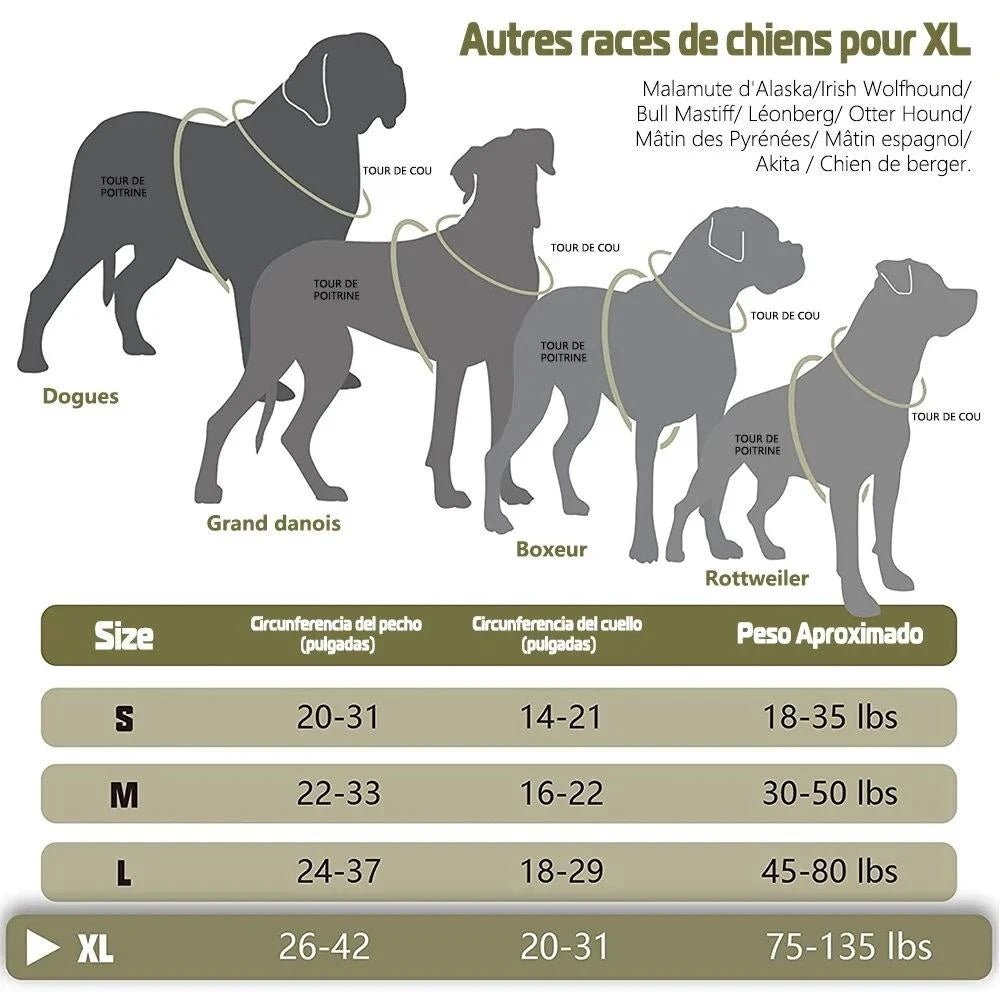 Harnais Tactique Pour Chien Confort Sécurité - CJGX164797402BY - Harnais - Chienalafolie