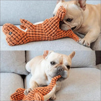 Jouet à Mâcher Squeakyhug Pour Chiens - CJWJWJYZ01315 - Light Brown - 14cm - Peluches pour chien - Chienalafolie
