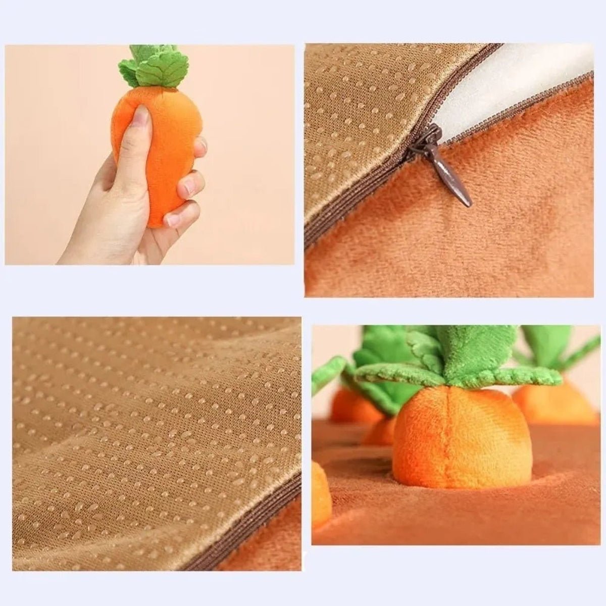 Jouet Carotte en Peluche pour Chiens - CJMY133732201AZ - Tapis de fouille - Chienalafolie