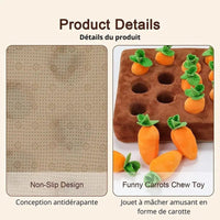 Jouet Carotte en Peluche pour Chiens - CJMY133732201AZ - Tapis de fouille - Chienalafolie