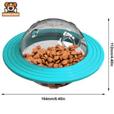 Jouet Chien Distributeur Croquettes QI UFO Ludique - CJCT228305401AZ - Distributeurs de nourriture - Chienalafolie
