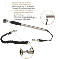 Laisse de Vélo Mains Libres pour Chiens - CJJJCWGX00034 - Rose gold - Laisses - Chienalafolie