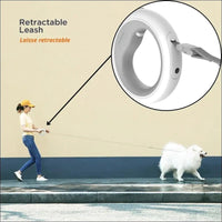 Laisse Led Rétractable Ufo 2 Pour Chiens - CJJJCWGX00235 - White - Laisses - Chienalafolie