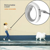 Laisse Led Rétractable Ufo 2 Pour Chiens - CJJJCWGX00235 - White - Laisses - Chienalafolie