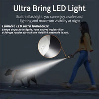 Laisse Lumineuse Rétractable Pour Chiens - CJGX122193001AZ - Laisses - Chienalafolie