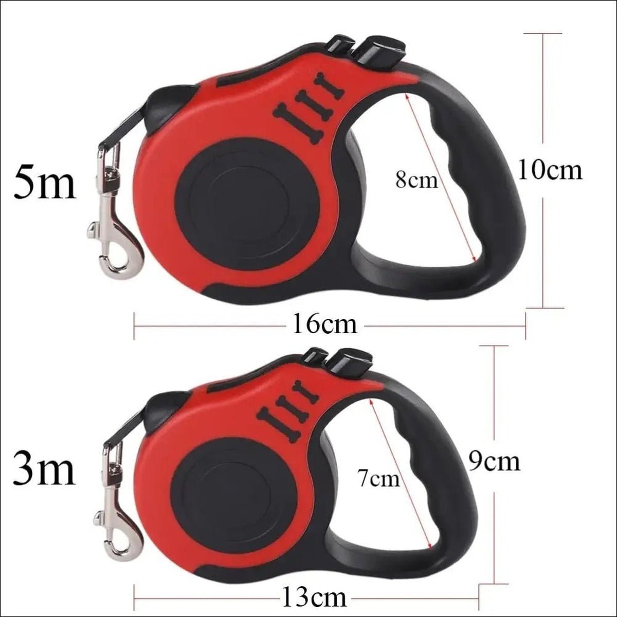 Laisse Rétractable Nylon Pour Chiens - CJGX140350807GT - Laisses - Chienalafolie