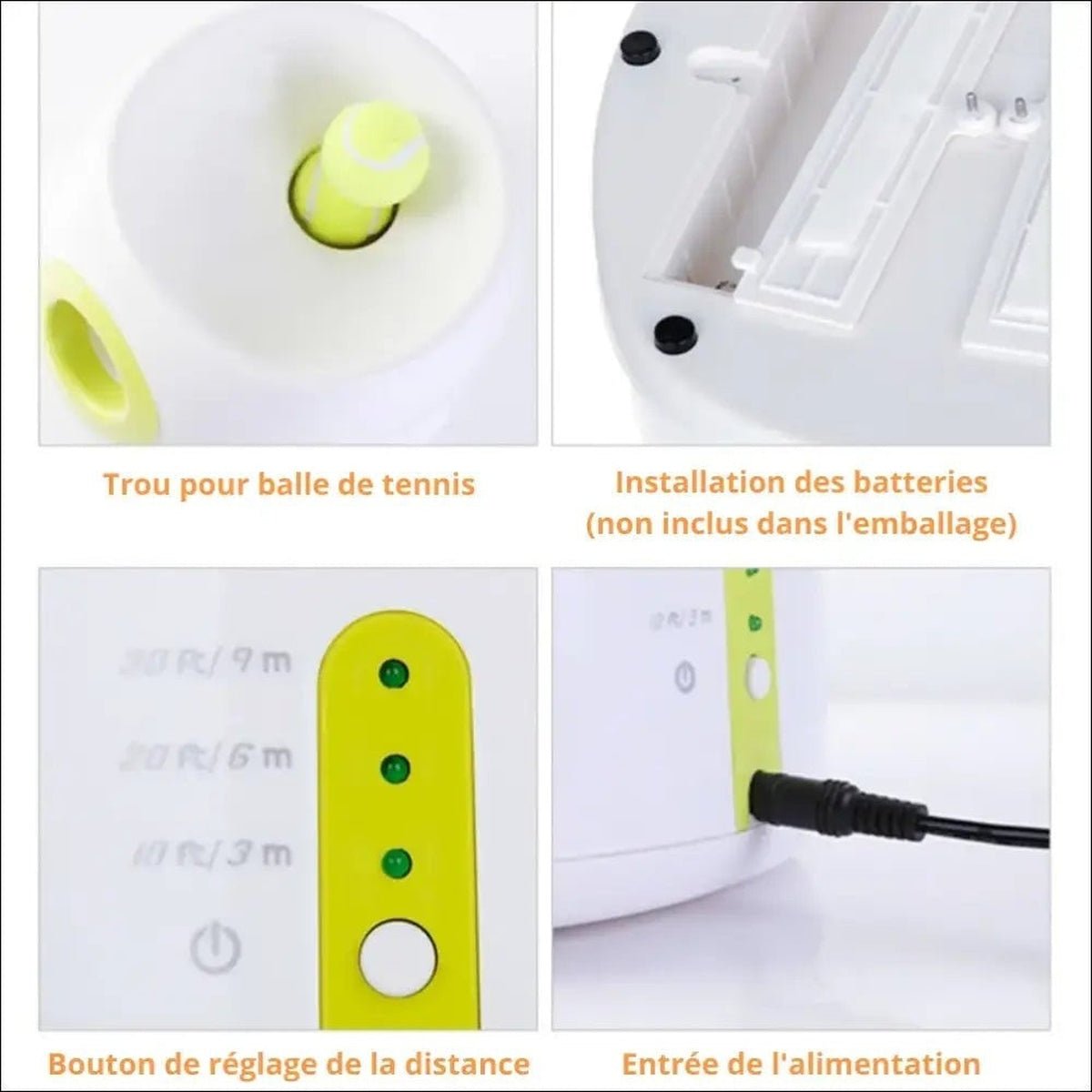 Lanceur De Balles Ballpitcher Pour Chiens - CJJJCWGY00346 - EU plug - Lances balles automatiques - Chienalafolie
