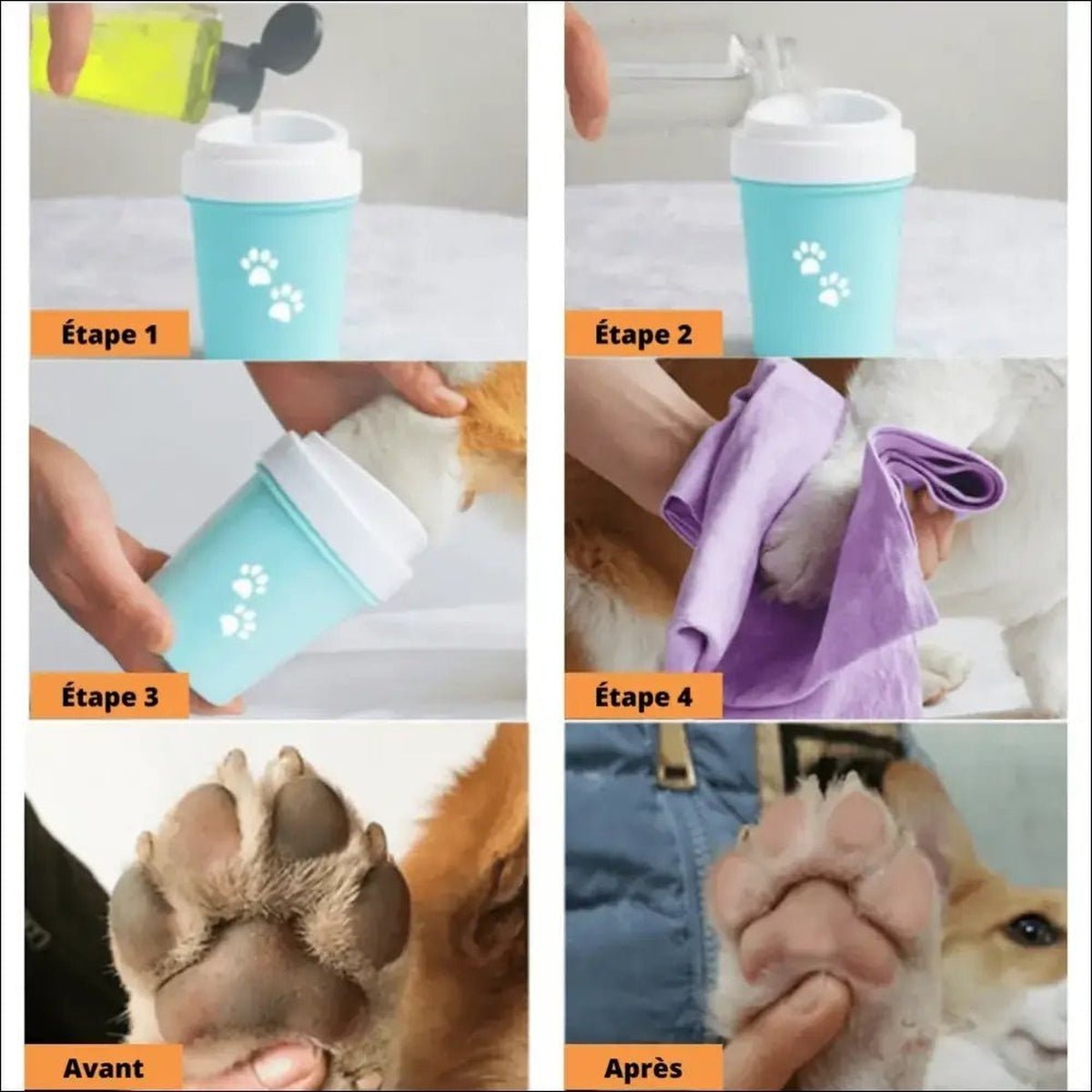 Lave Pattes pour Chien Pawcleaner - CJJJCWGY03698 - Green - Small - Lave - pattes - Chienalafolie