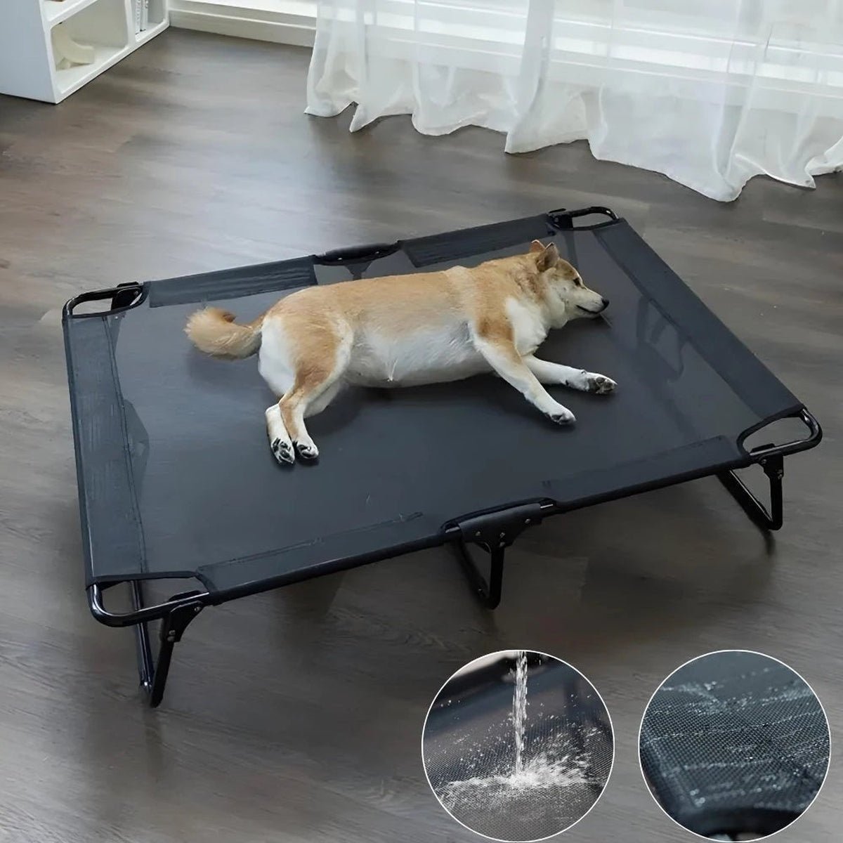 Lit de Chien Pliable et Respirant - 14:1063#Mat Only;5:100014064#71x59x16cm - Lits - Chienalafolie