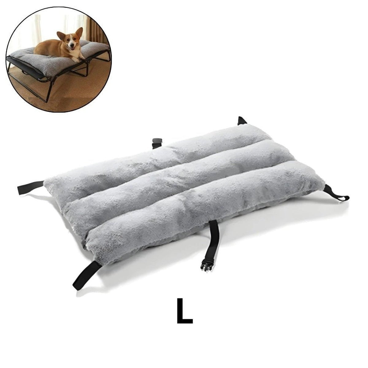 Lit de Chien Pliable et Respirant - 14:1063#Mat Only;5:361385#107x62x20cm - Lits - Chienalafolie