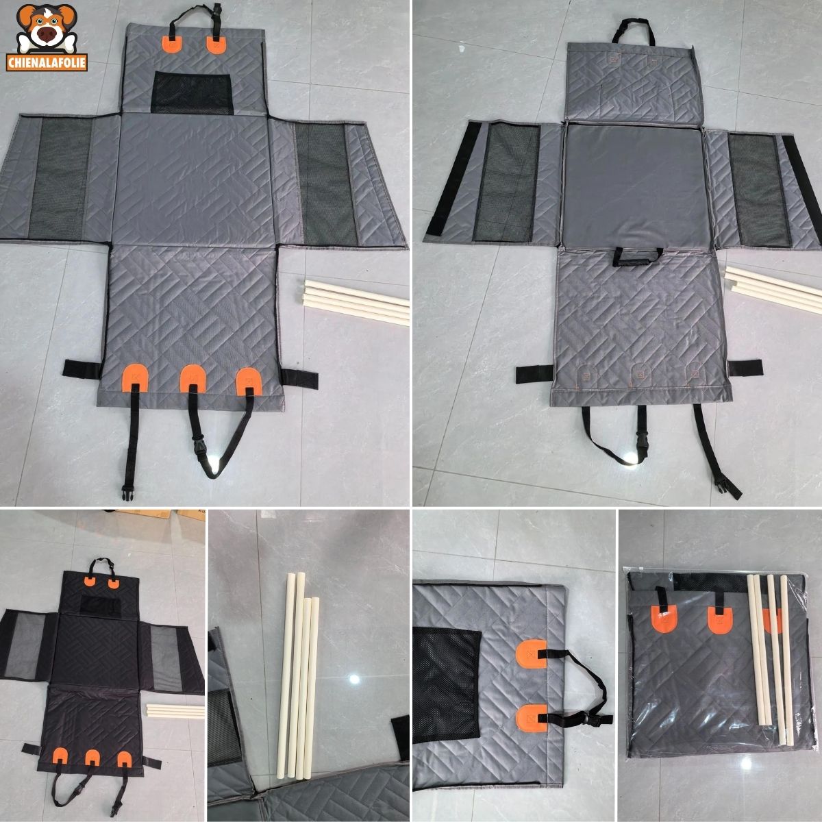 Lit de voiture pour chien - CJGY212123302BY - Couvre - sièges - Chienalafolie