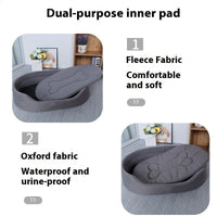 Lit Doux Ovale pour Chiens - CJGY202641301AZ - Paniers - Chienalafolie