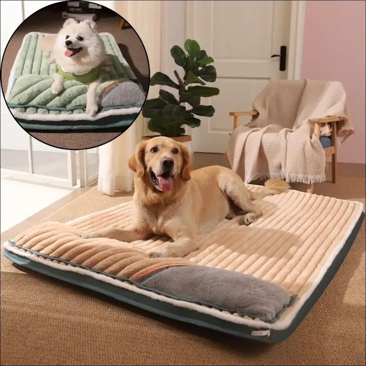 Lit Pour Chien Snuggybed En Corduroy - CJGD130936401AZ - Lits - Chienalafolie