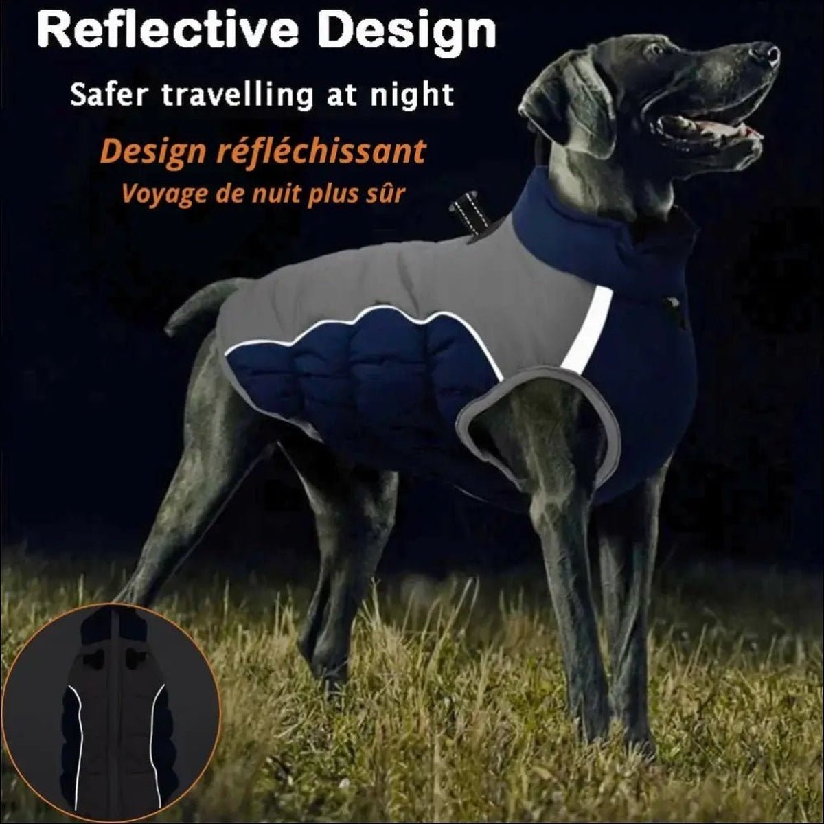 Manteau D'hiver Pour Grands Chiens - CJGD187442107GT - Vêtements - Chienalafolie