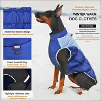 Manteau D'hiver Pour Grands Chiens - CJGD187442107GT - Vêtements - Chienalafolie