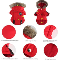 Manteau Hiver Zip pour Petits Chiens - CJGD187441016PK - Vêtements - Chienalafolie