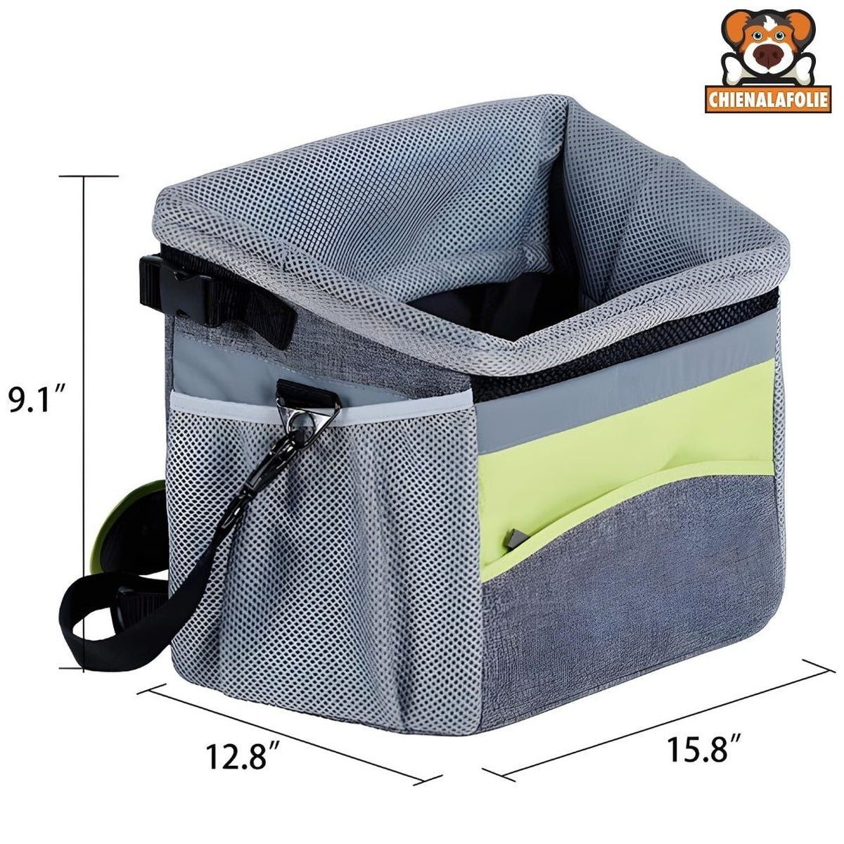 Panier de vélo pour animaux de compagnie - CJJJCWGY01547-Grey - Sacs de transport - Chienalafolie