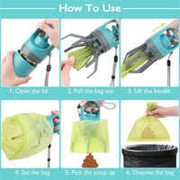 Pelle à Crottes avec Distributeur de Sacs pour Chiens - CJJT170504002BY - Ramasse - crottes - Chienalafolie