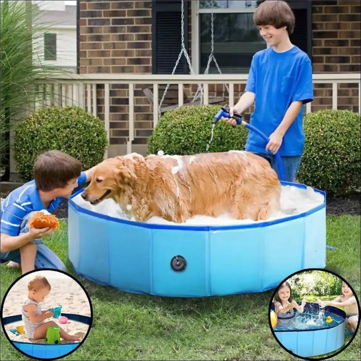 Piscine Pliable Poolfolds Pour Chiens - CJJT150803709IR - Piscines - Chienalafolie