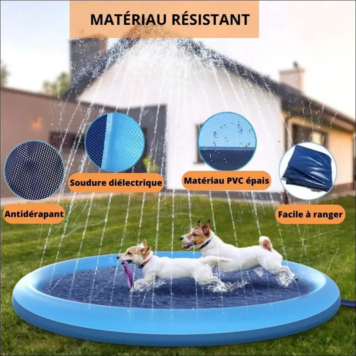 Piscine Pooljet Pour Chiens Et Enfants - CJYD150680401AZ - Piscines - Chienalafolie