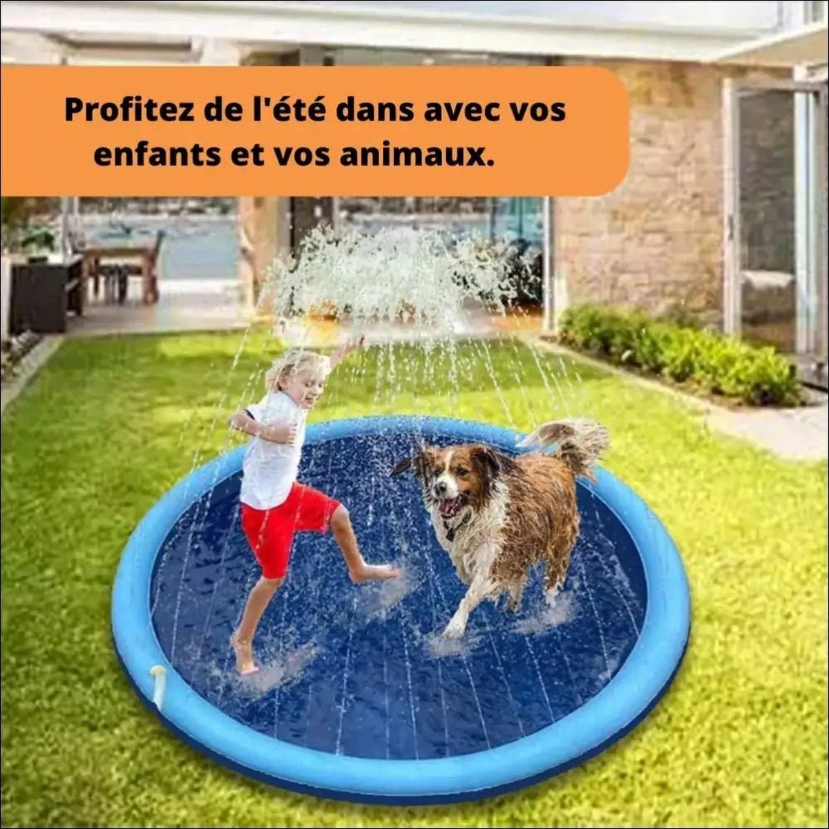 Piscine Pooljet Pour Chiens Et Enfants - CJYD150680401AZ - Piscines - Chienalafolie